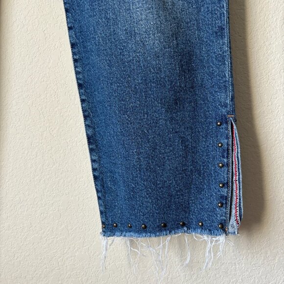 Torrid 18R Straight Classic Denim High-Rise Studded Jeans - Picture 7 of 13